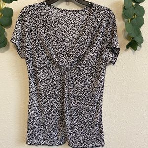 Vintage 90s/Y2K Black and White Sequined Top